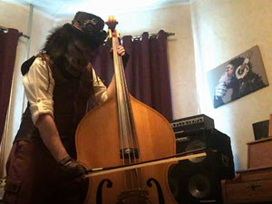Munky with his Upright Bass